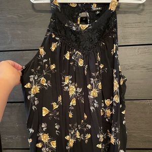 TORRID Size 3X Open Back Floral Tank